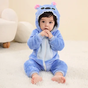 Baby Kigurumi Stitch Cartoon Romper Infant Kids