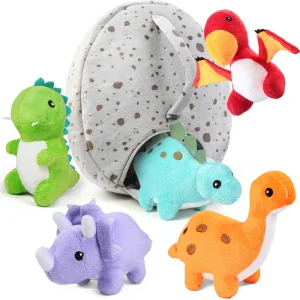 5 Small Dinosaur Plush Toys